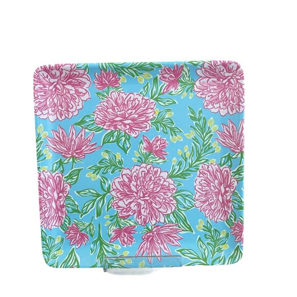 Sigrid Olsen Floral Melamine Appetizer Plates 6in Square Pop of Color 4pc NEW - Picture 16 of 16